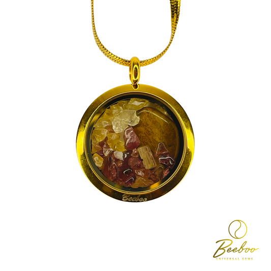Tiger's Eye Locket Necklace