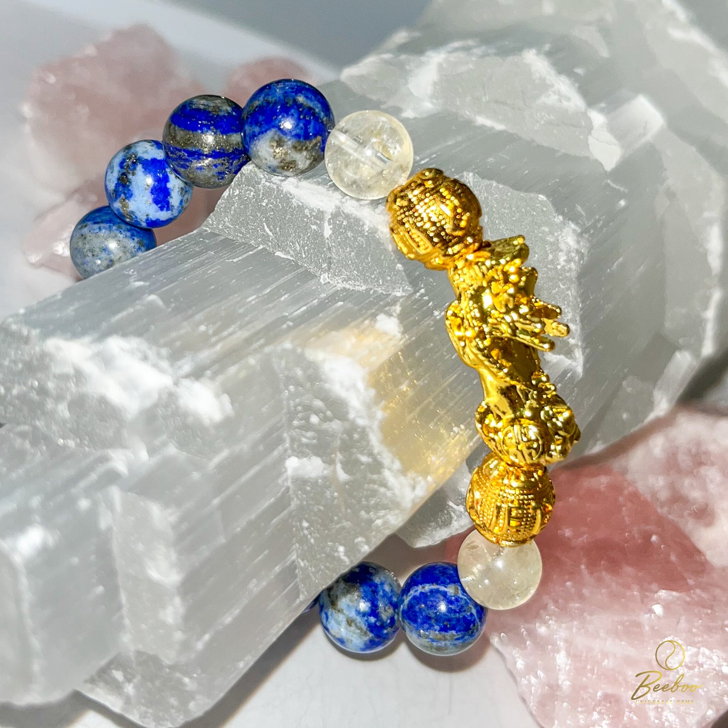 Lapis Lazuli with Citrine and Pixiu